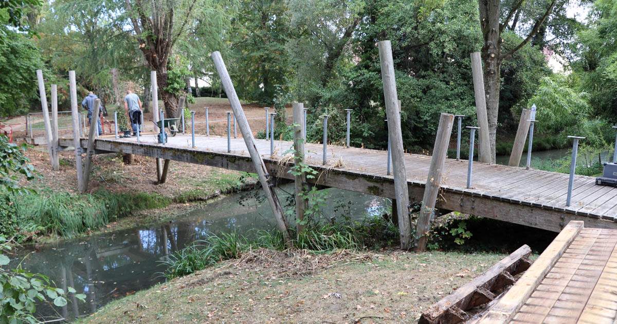 Passerelle Gondy à Santeny